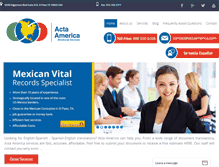 Tablet Screenshot of actaamerica.com